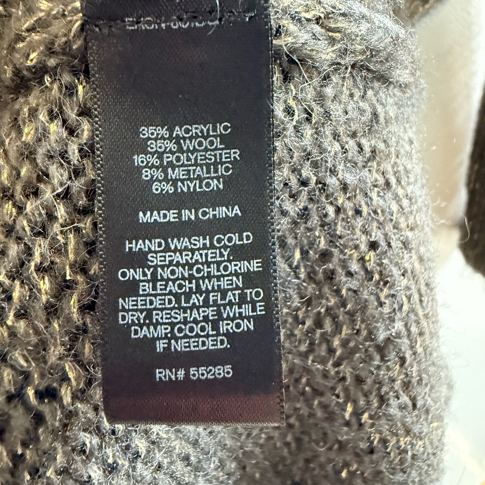 Express charcoal gray cowl neck dolman sleeve tunic sweater Size S NWT - Picture 6 of 7